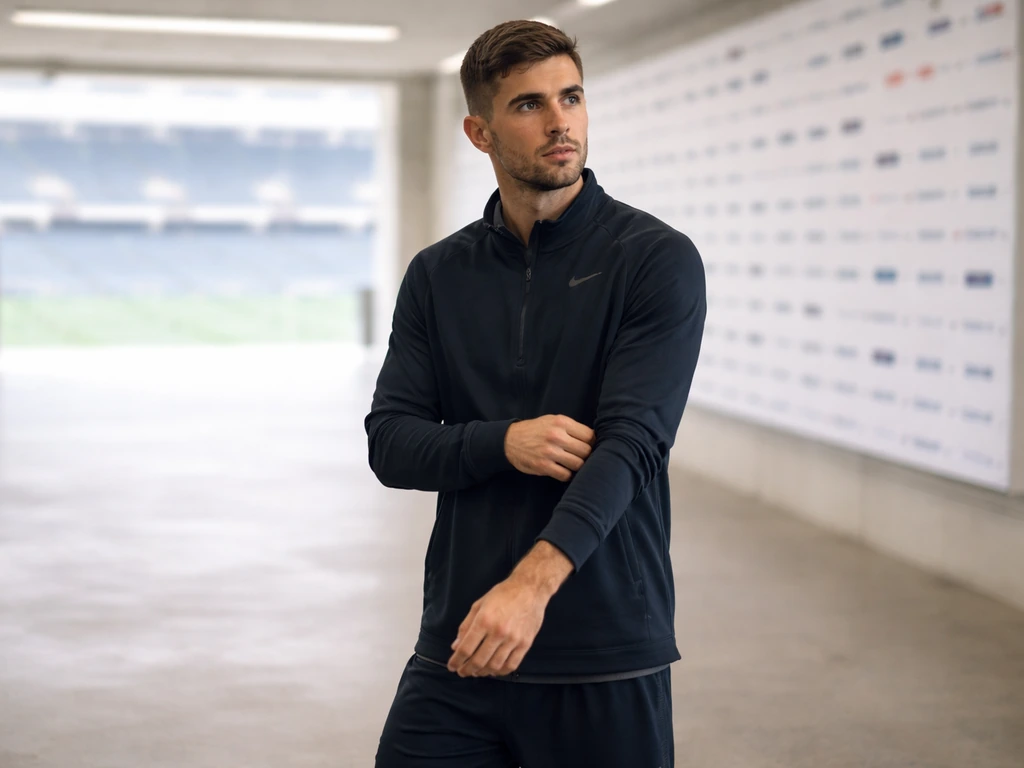 Christian Pulisic in a sponsor-style soccer setting during a brand endorsement moment