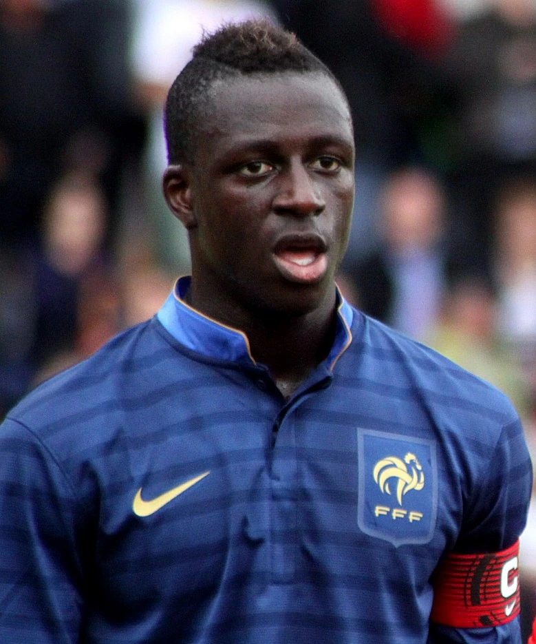 Benjamin Mendy in a France national team jersey during a match