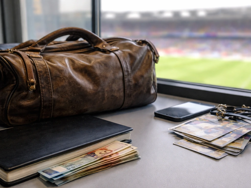 Anonymous football-themed money and media scene symbolizing Zlatan’s early-career transfer era.