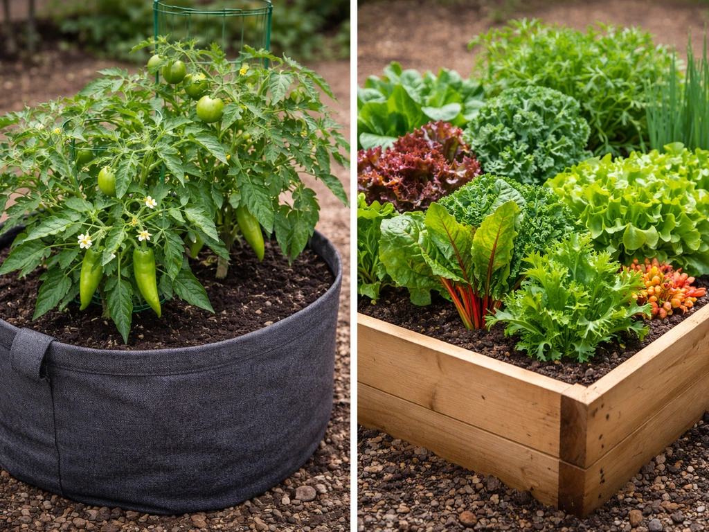 grow bags vs raised beds