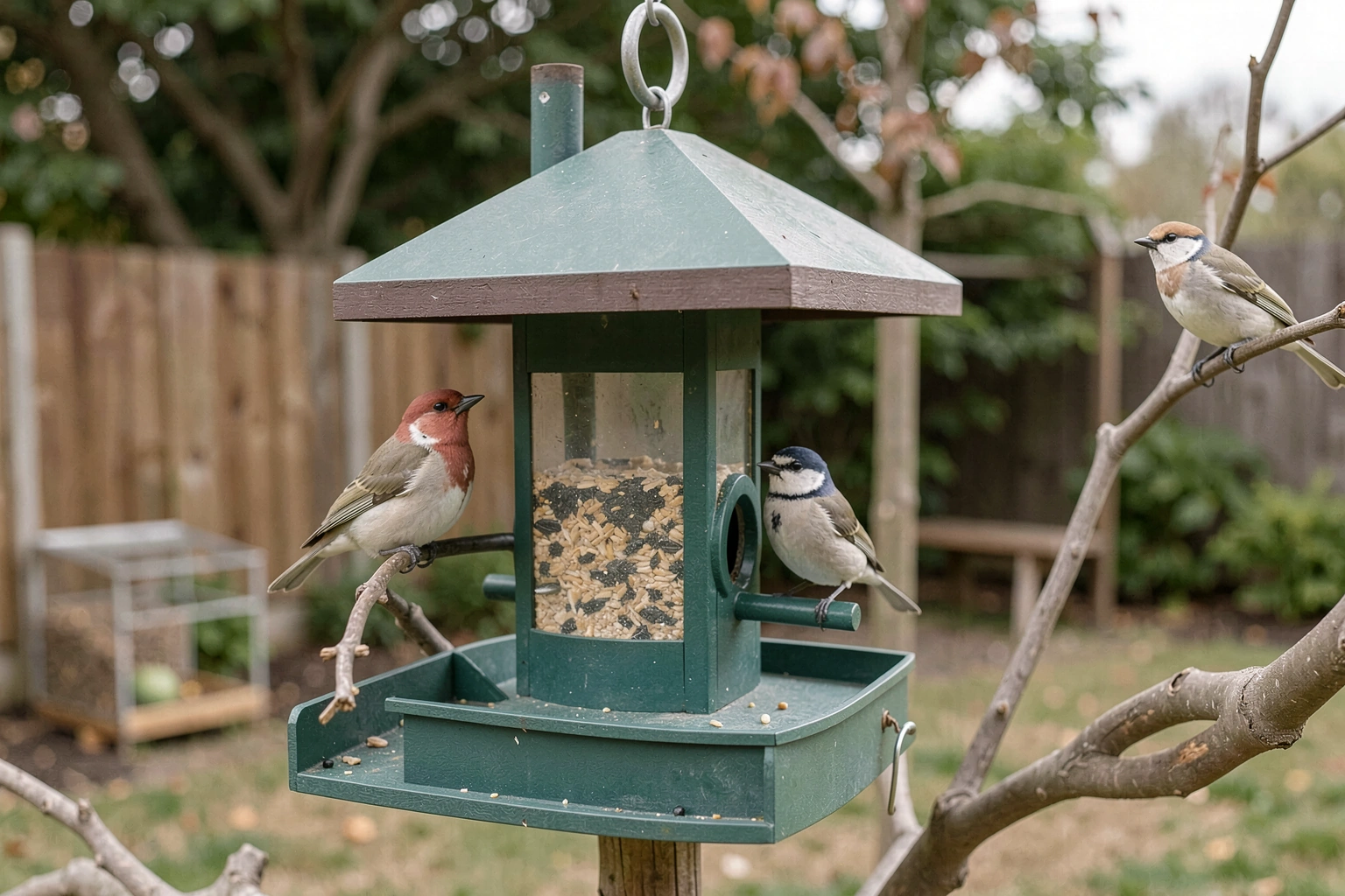 Direct hero image of best bird feeder for beginners: a practical setup guide. Show the subject clearly in a simple real-world scene. Choose the right starter fe