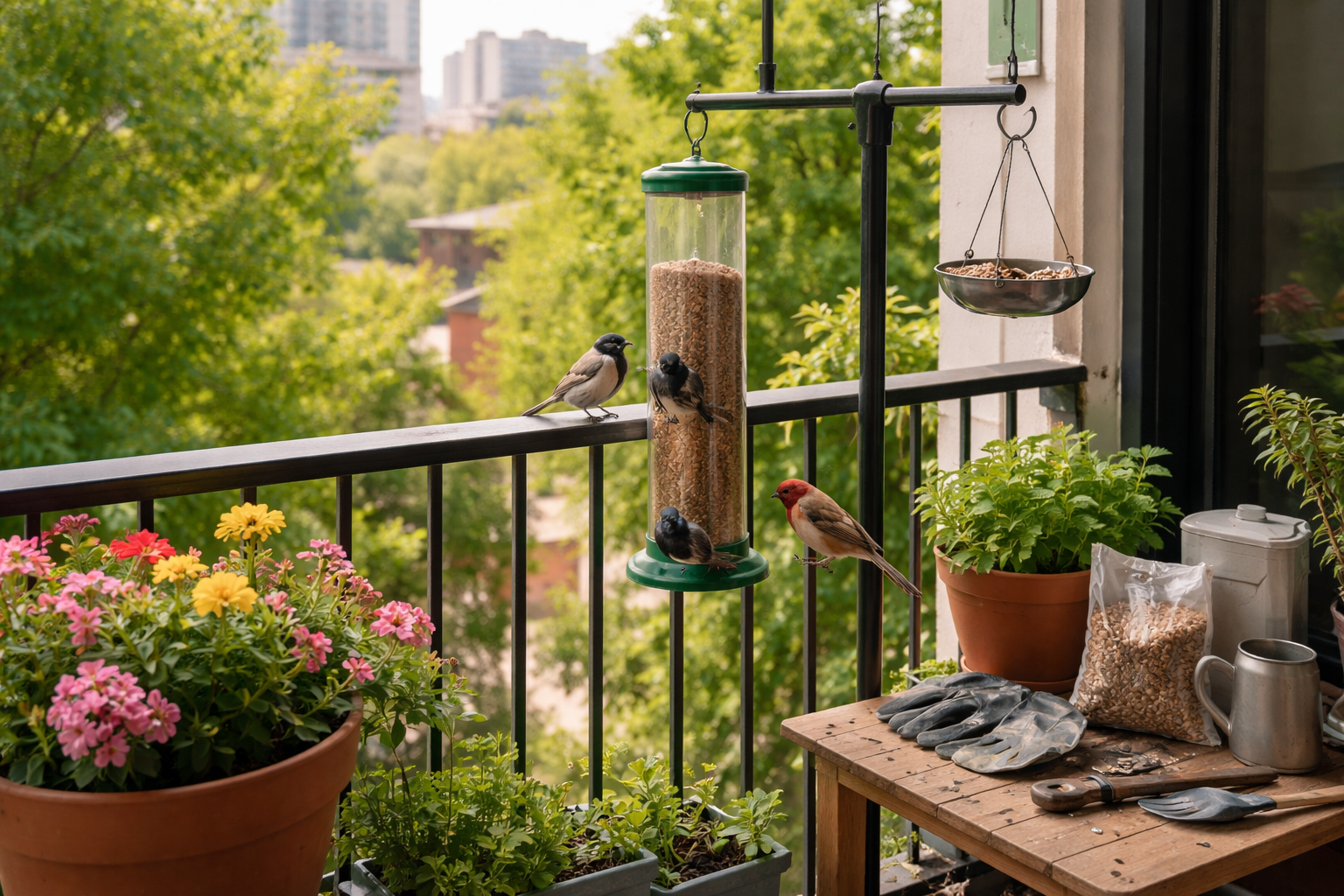 best bird feeders for apartment balconies