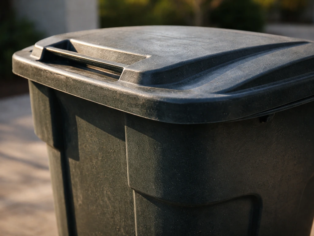 outdoor trash can patio