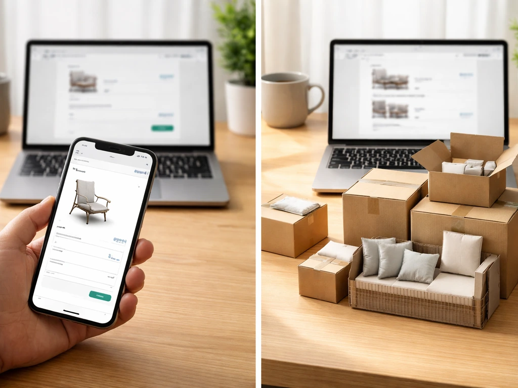 Split scene showing a basic promo code checkout with a small discount versus a bulkier better deal bundle with free ship