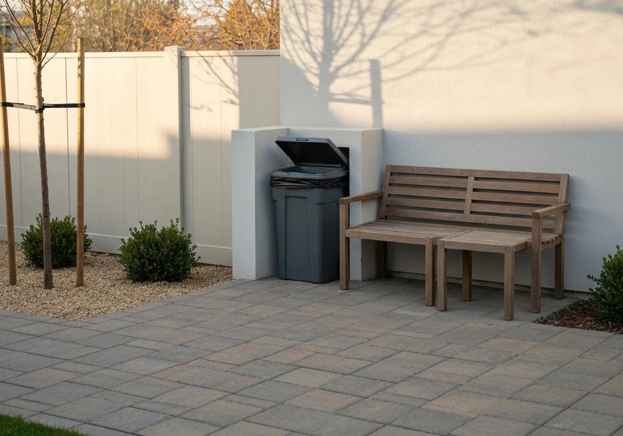 trash can patio ideas