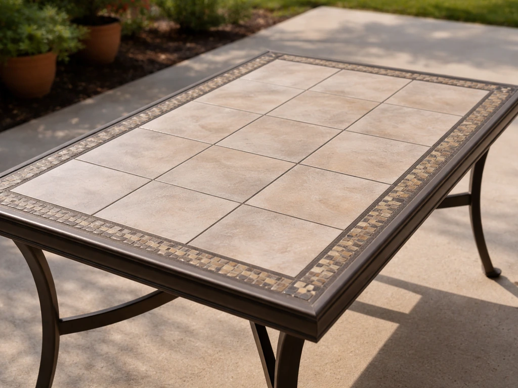 ceramic tile patio table top
