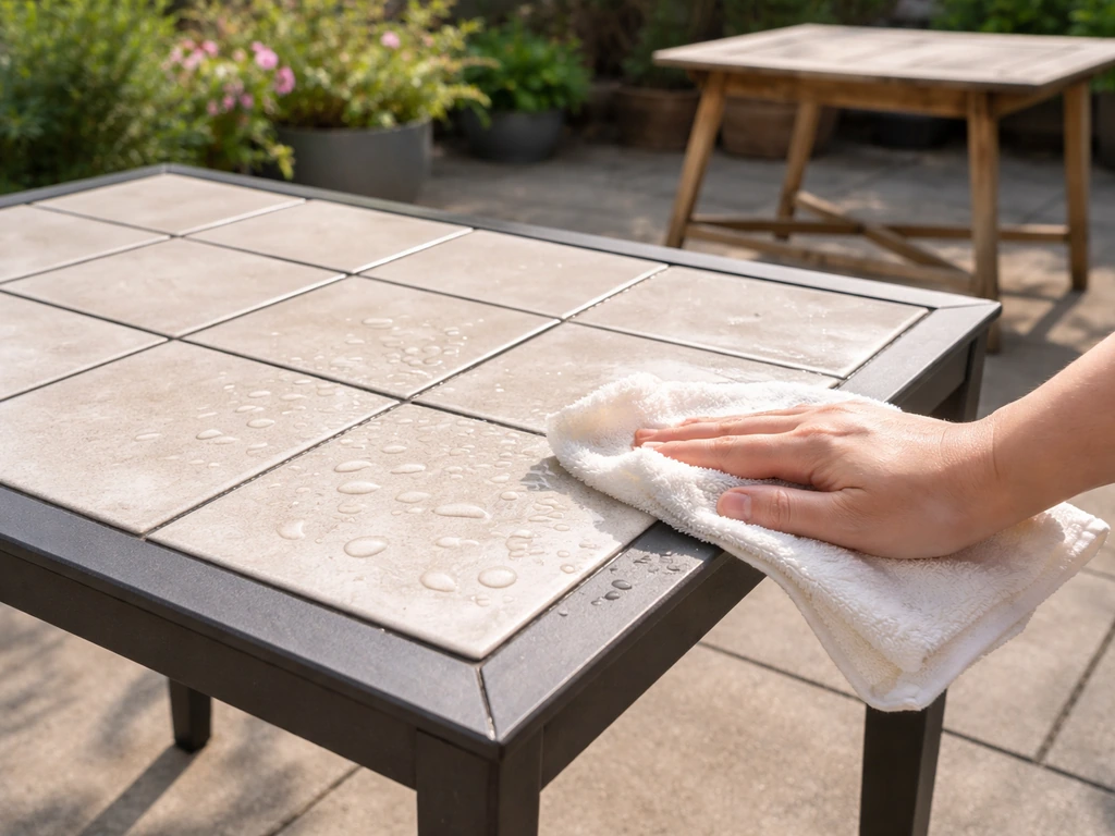 ceramic tile top patio table