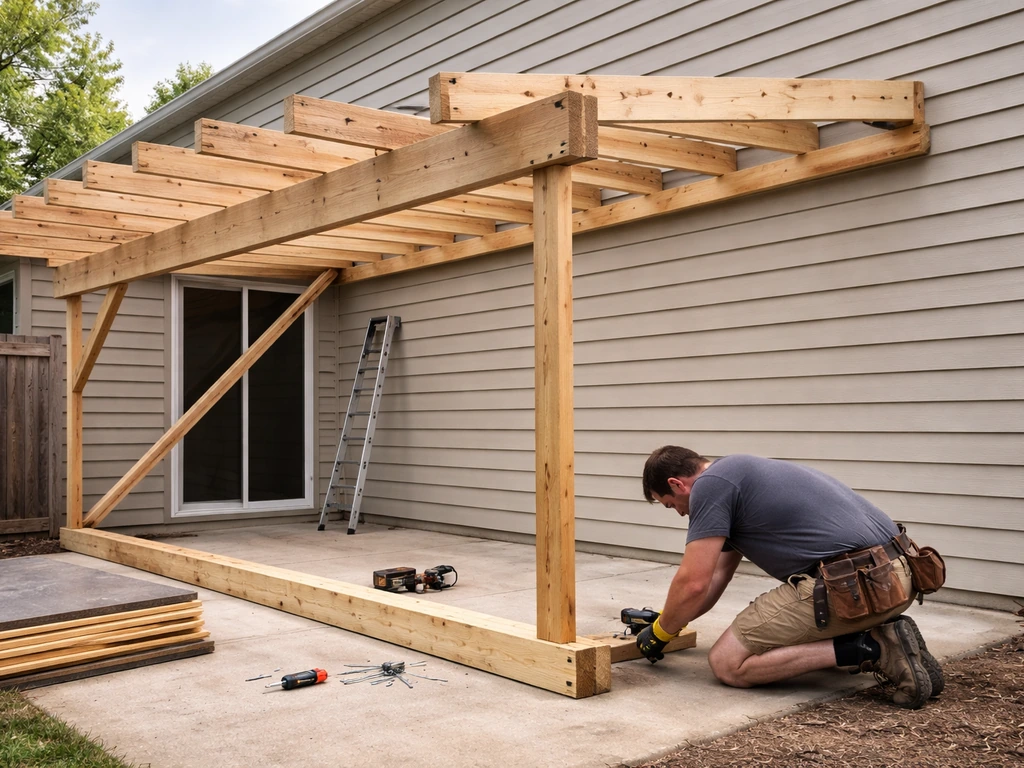 how to build lean to patio cover