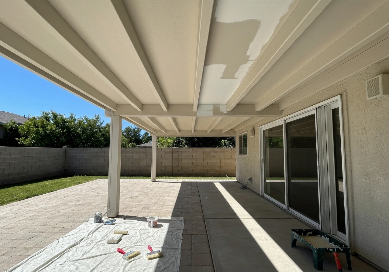 how to paint patio cover