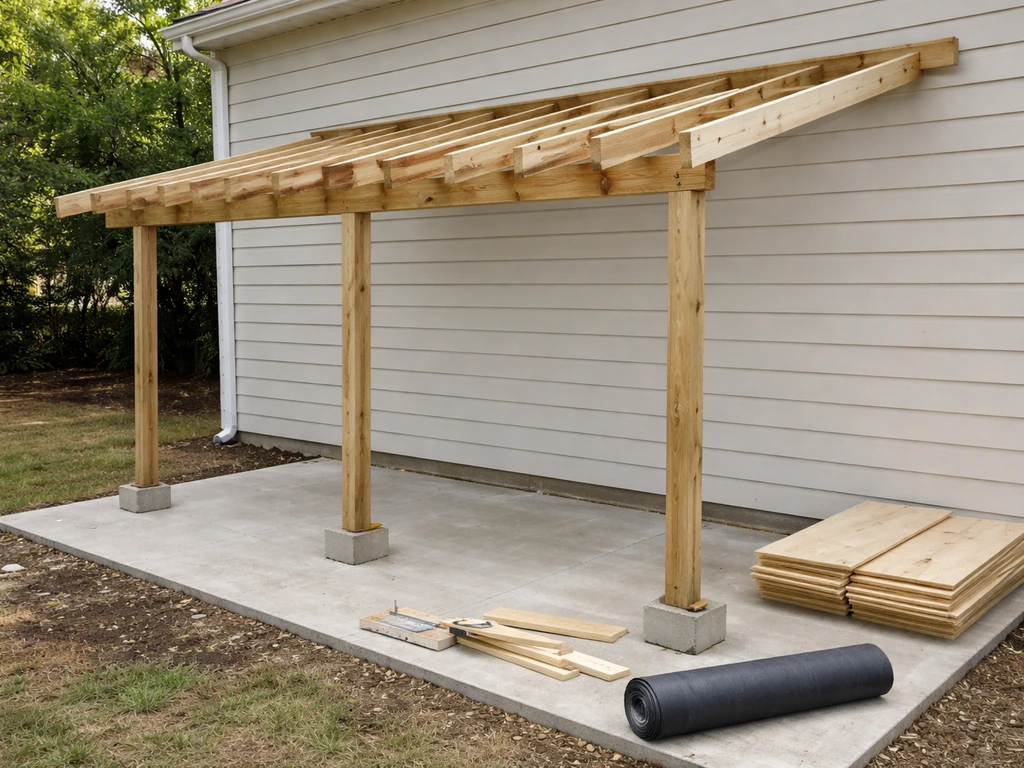 how to build a roof over patio