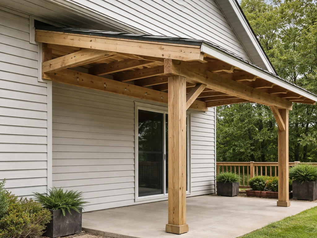 how to build patio overhang