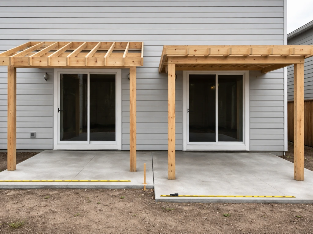 how to build a patio overhang