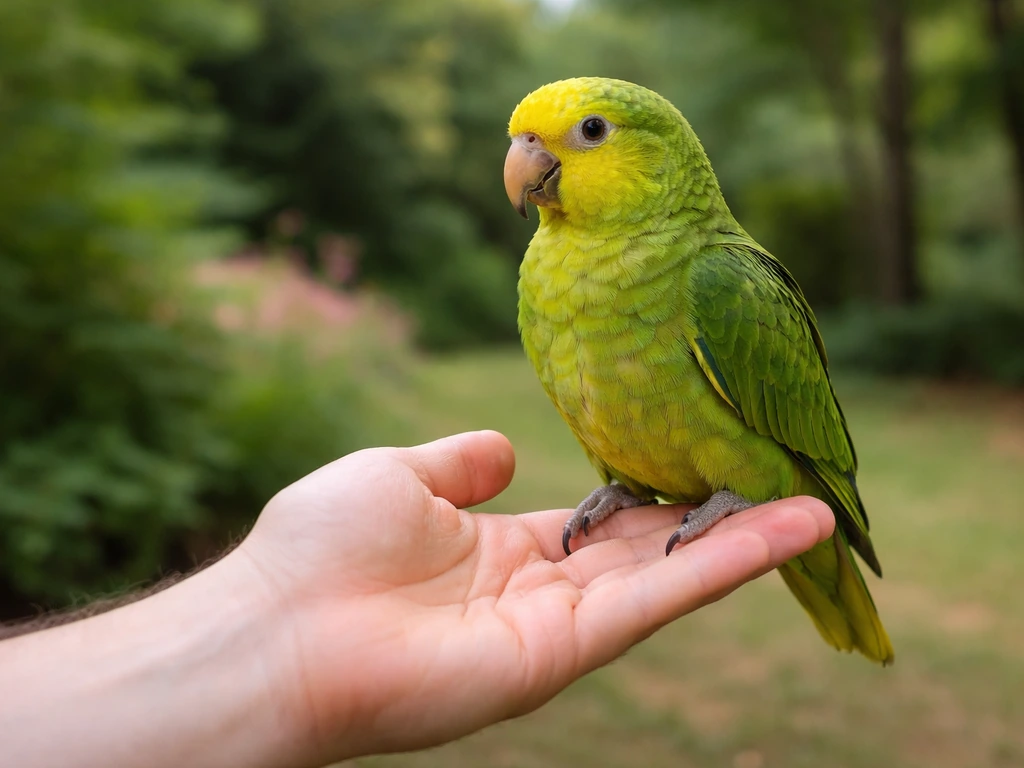 How to Train a Bird to Sit on Your Hand Safely