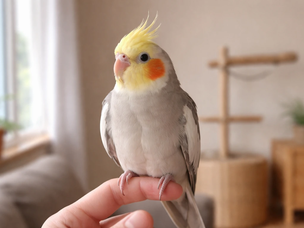 How to Pet a Cockatiel Bird Safely Step by Step