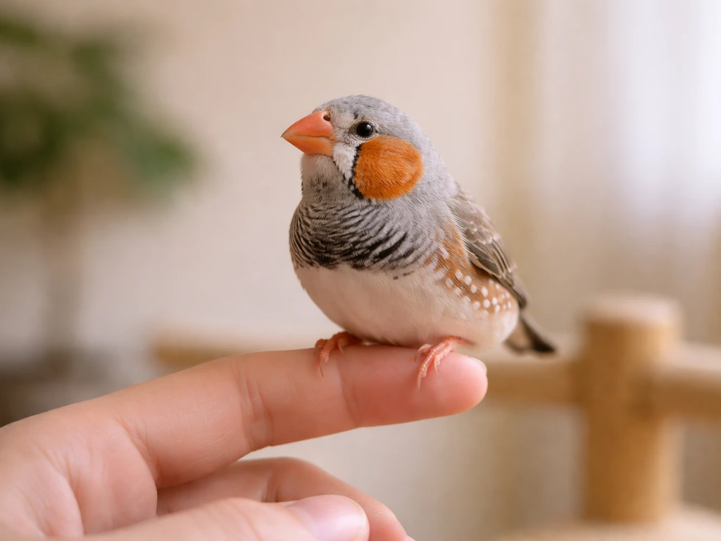 how to pet finch bird