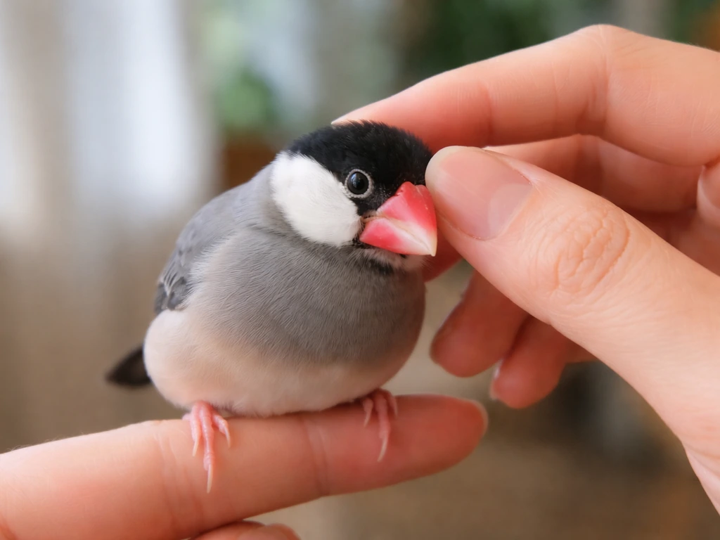 how to pet bird on finch