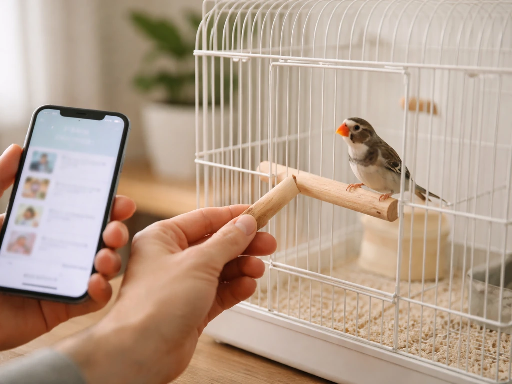 how to pet bird finch app