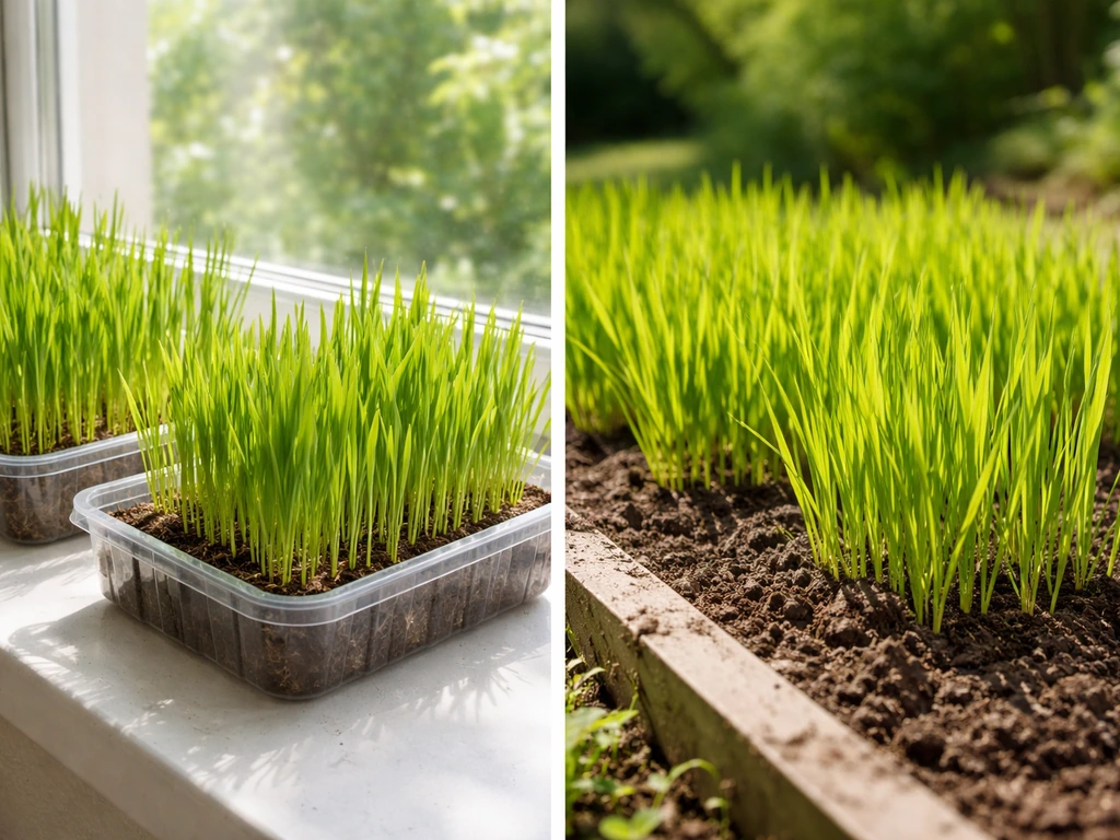 how to grow grass for cats