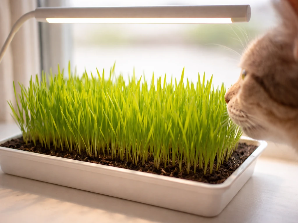 how to grow cat grass indoors