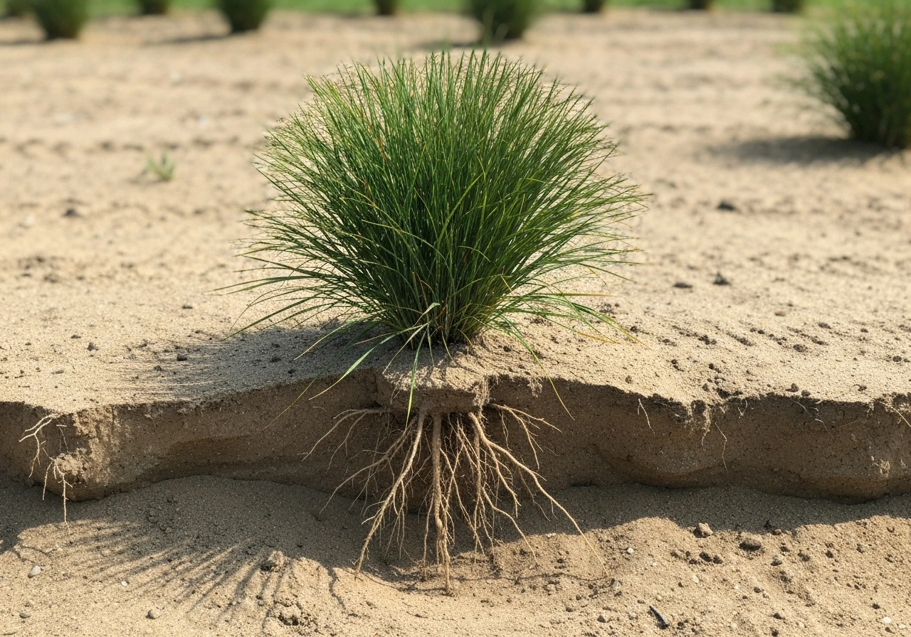 how grow grass in sandy soil