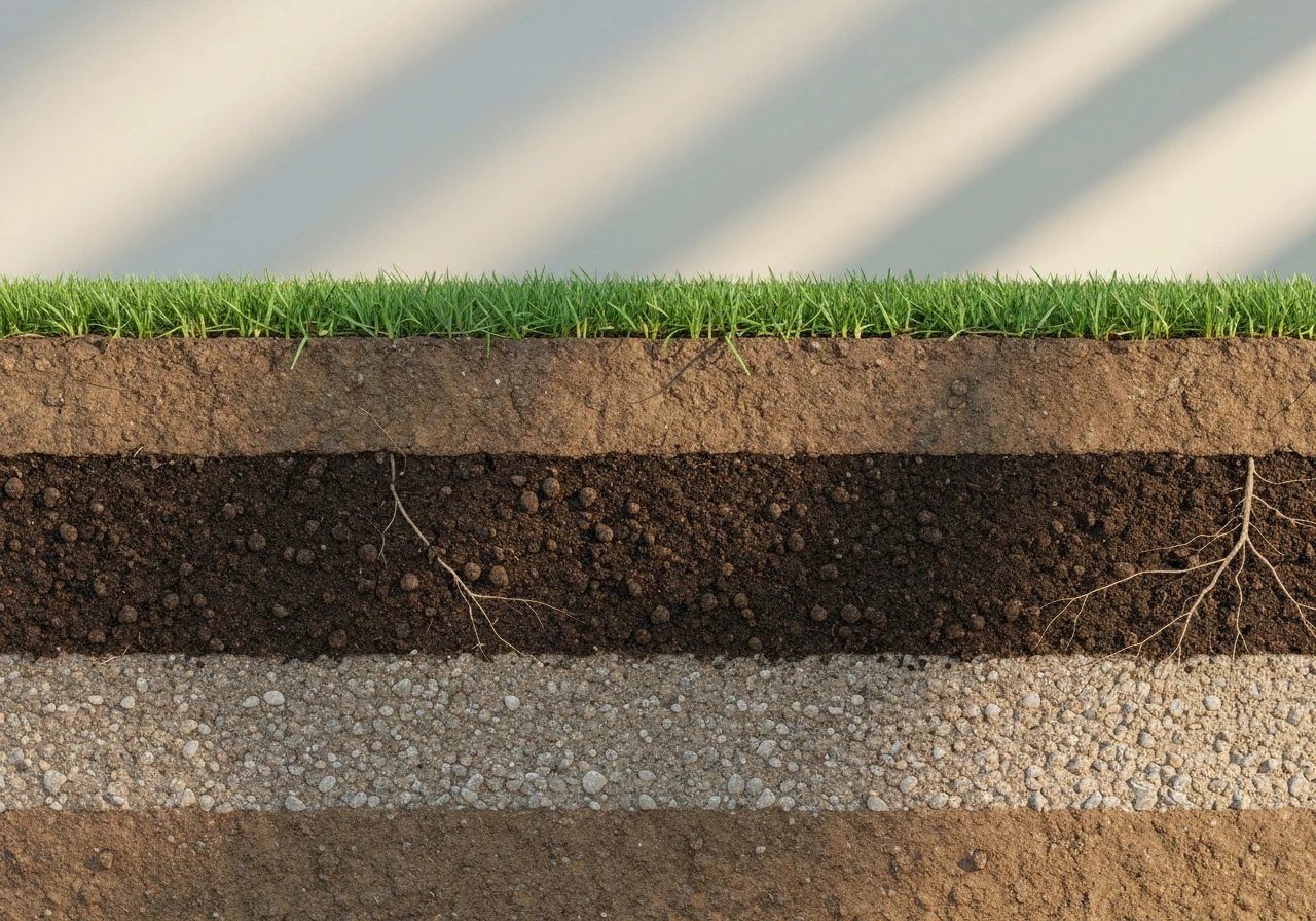 how much soil does grass need to grow in