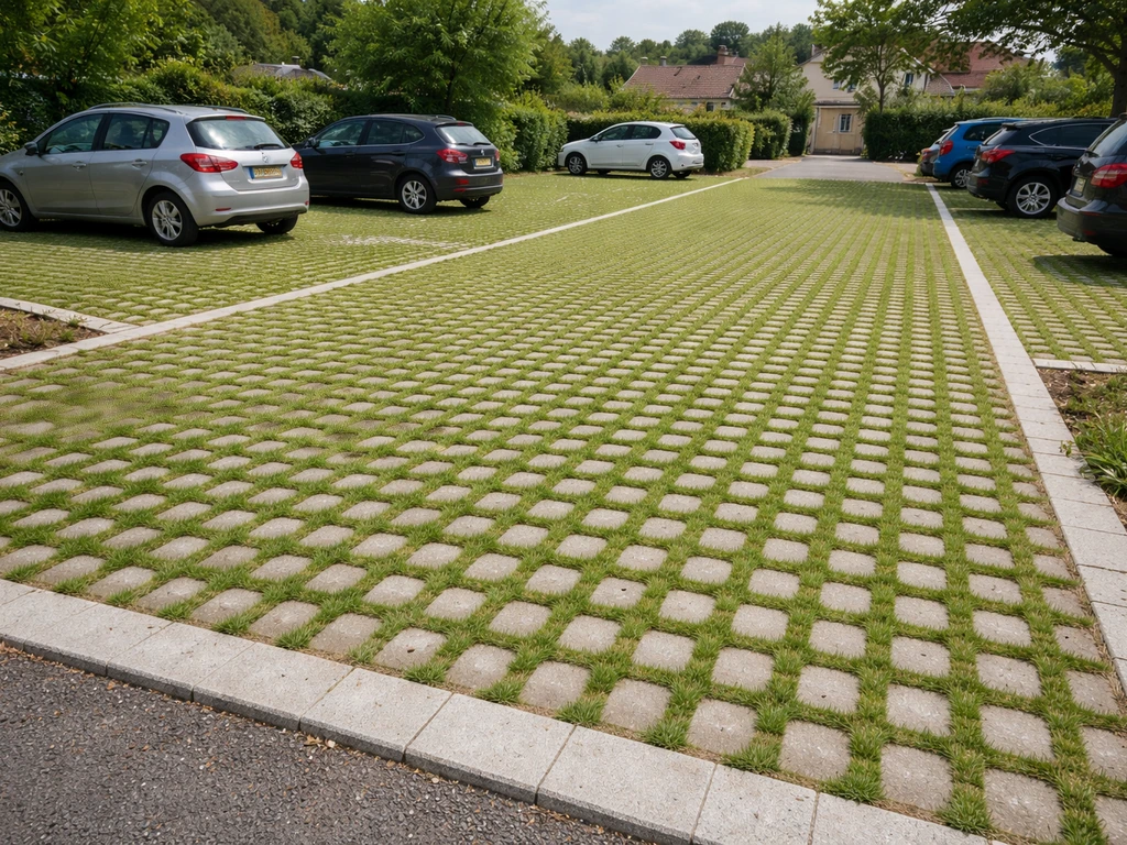 Parking dalle gazon : guide complet pose, drainage et entretien