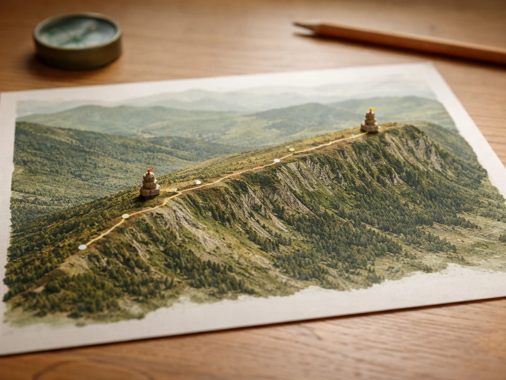 Carte stylisée des Hautes Vosges indiquant le Gazon du Faing sur la crête entre le col du Bonhomme et la Schlucht