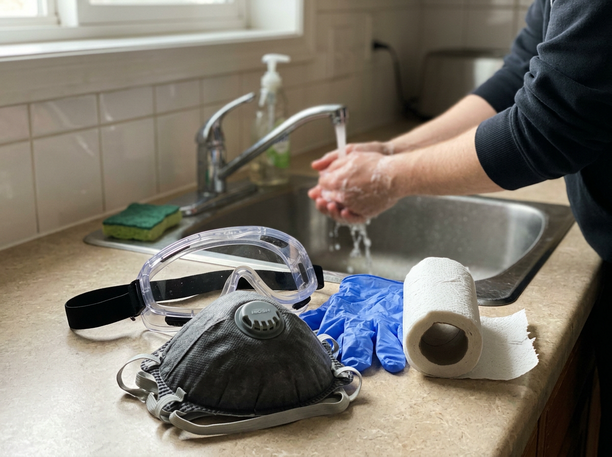 Close view of high- vs low-pathogenicity bird flu effects on poultry samples