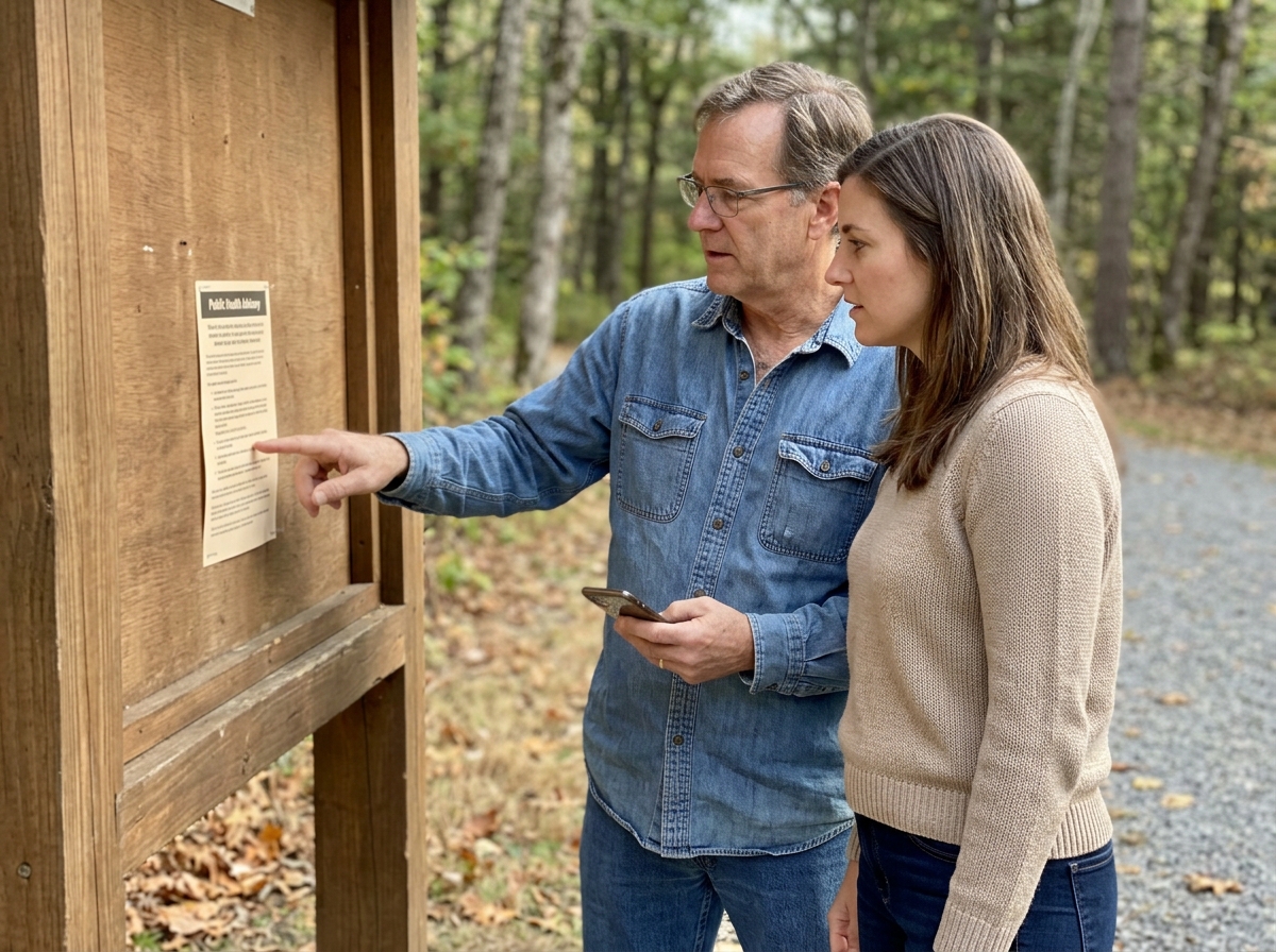 Illustration of how to read the public health guidance around you