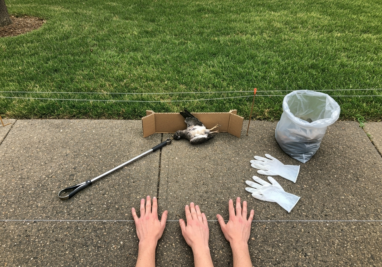 Person checking temperature and oxygen device after possible bird flu exposure