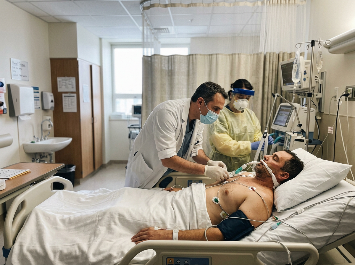 Illustration of what to do if you've been exposed or feel sick