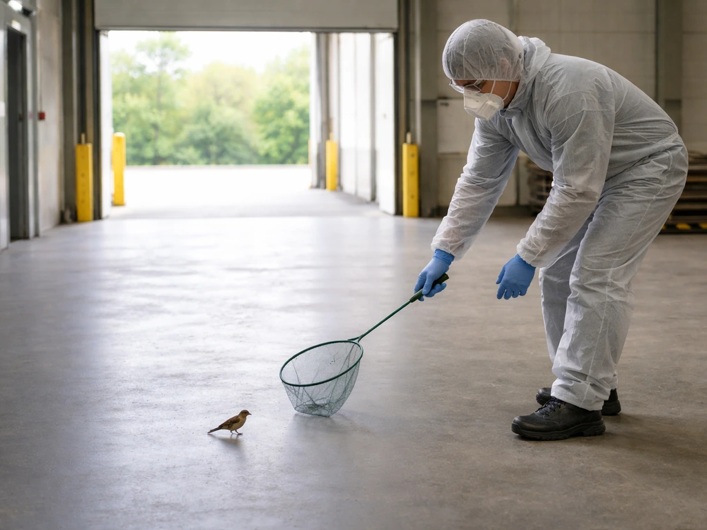 How to Catch a Bird in a Warehouse Safely and Humanely