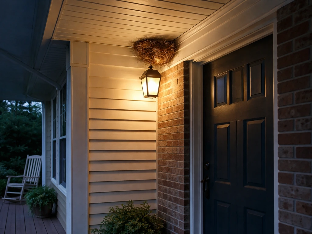 how to get rid of a bird nest on porch