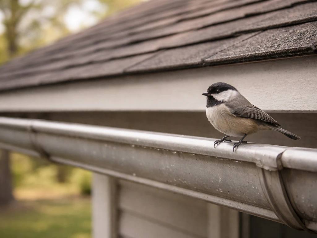 how to get a bird out of a gutter