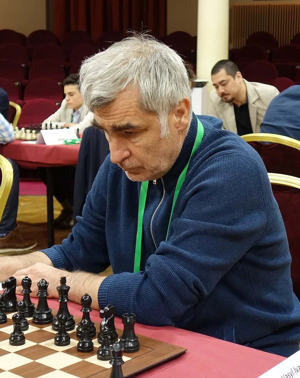 Vasyl Ivanchuk playing chess at a tournament
