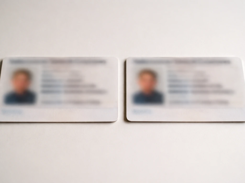Two passport-like name spellings on a neutral background, suggesting confusion between transliterations.
