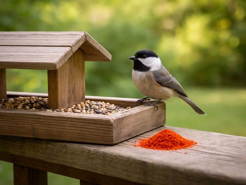 can you put cayenne pepper on bird seed