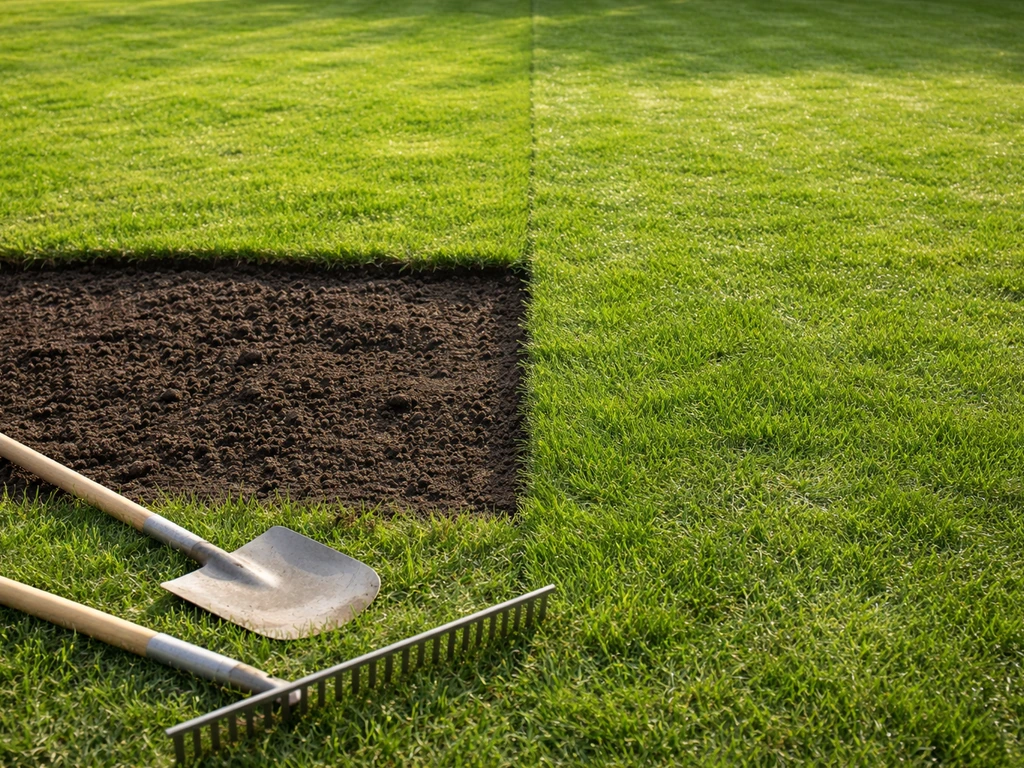 Gazon ophogen met tuinaarde: stappenplan, hoeveel & nazorg