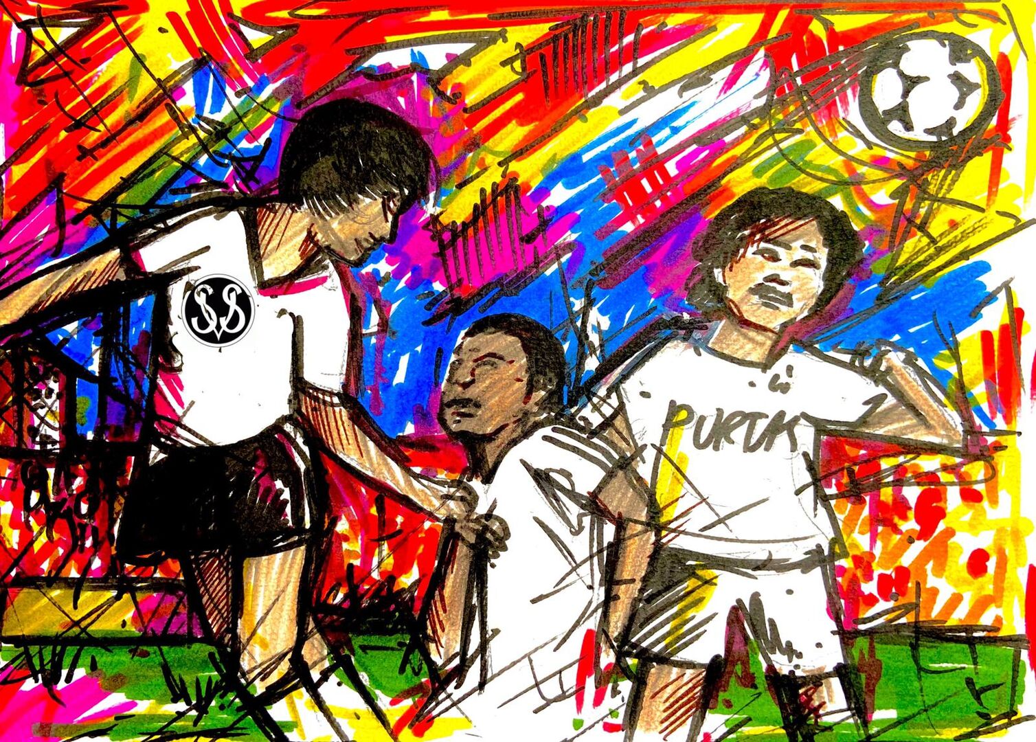 Kunst und Sport vereint in einem Bild