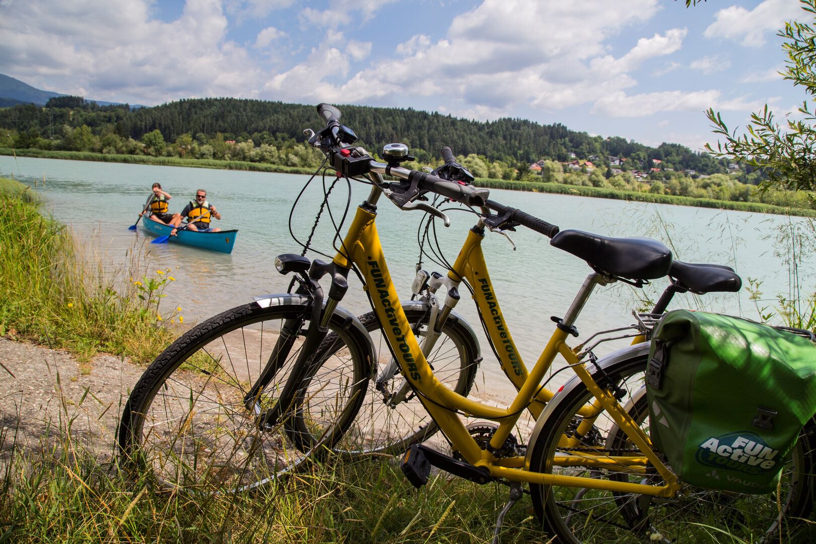 Mit Rad &amp; Kanu die Drau erkunden