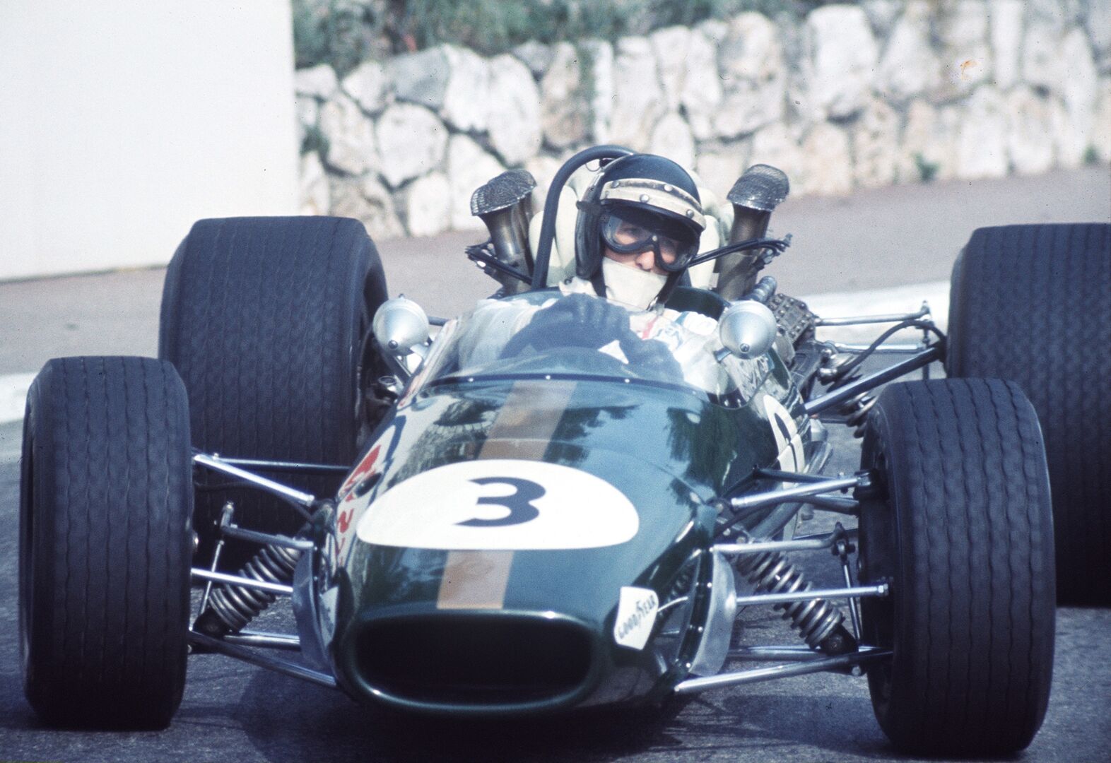 Jochen Rindt im blauen Lotus.