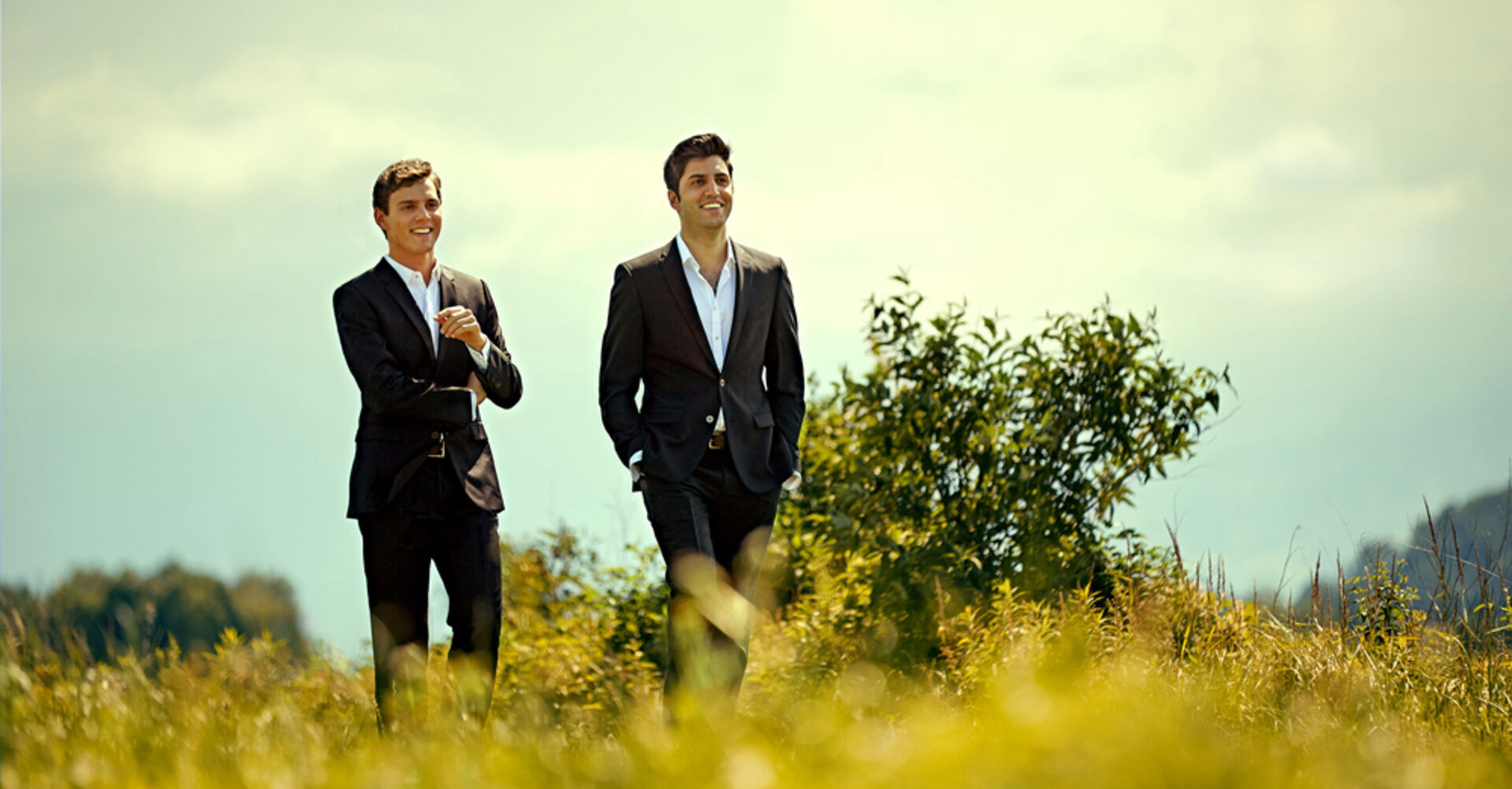 Aaron Pilsan und Kian Soltani