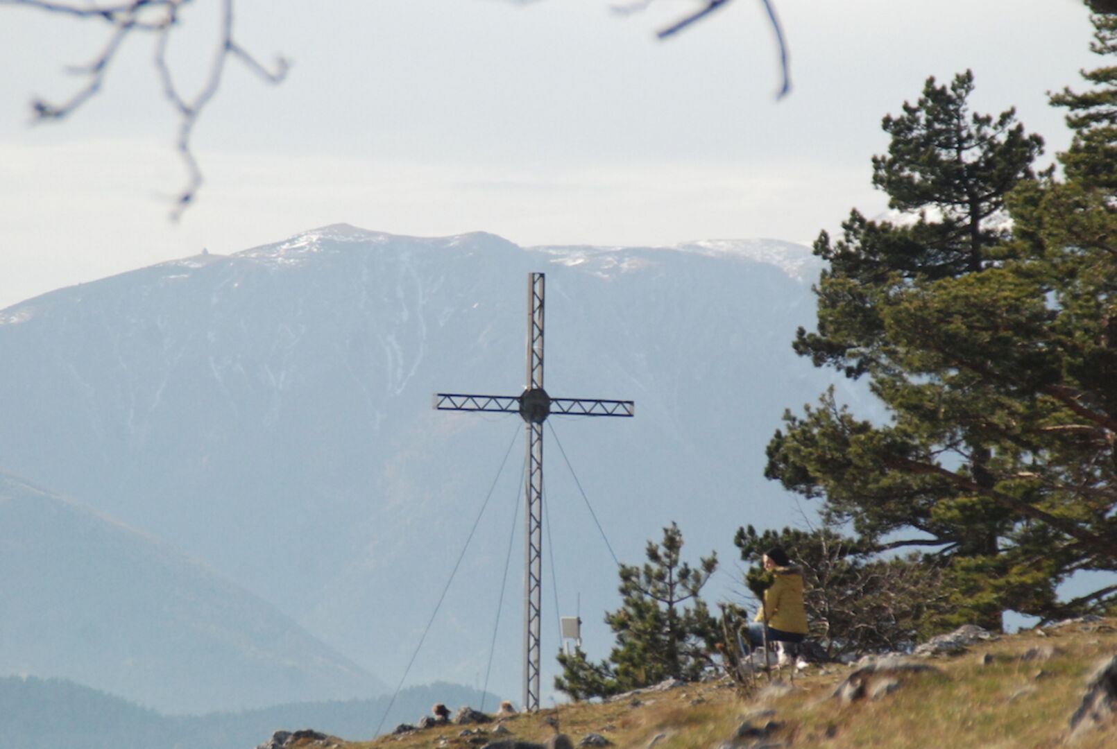 Gipfelkreuz, Schneebergblick