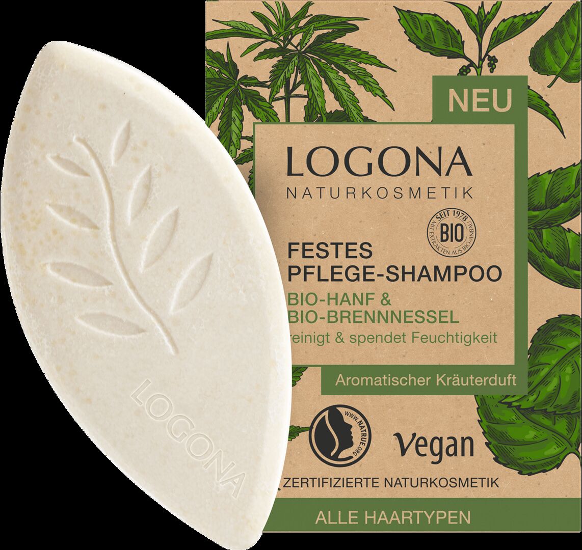 Festes Pflegeshampoo von Logona