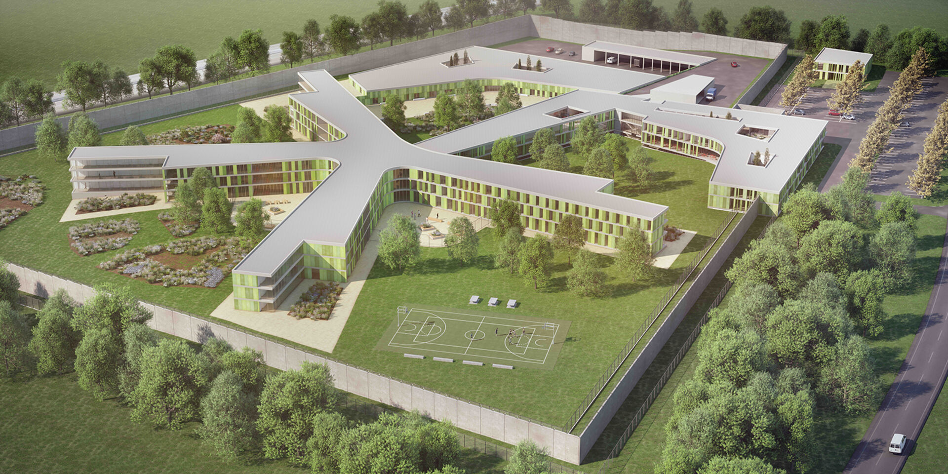 Sternförmiger Bau | Credit: Zinterl Architekten