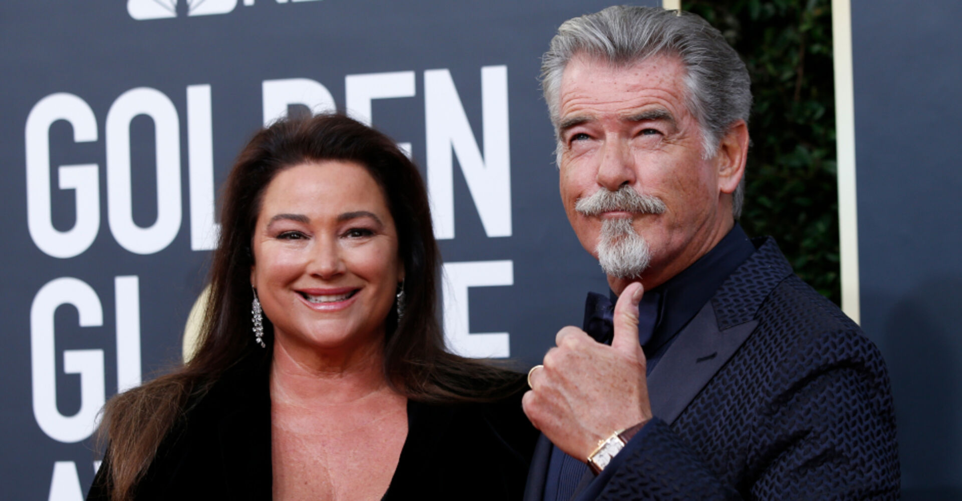 Pierce Brosnan und Frau 77. Golden Globe Awards