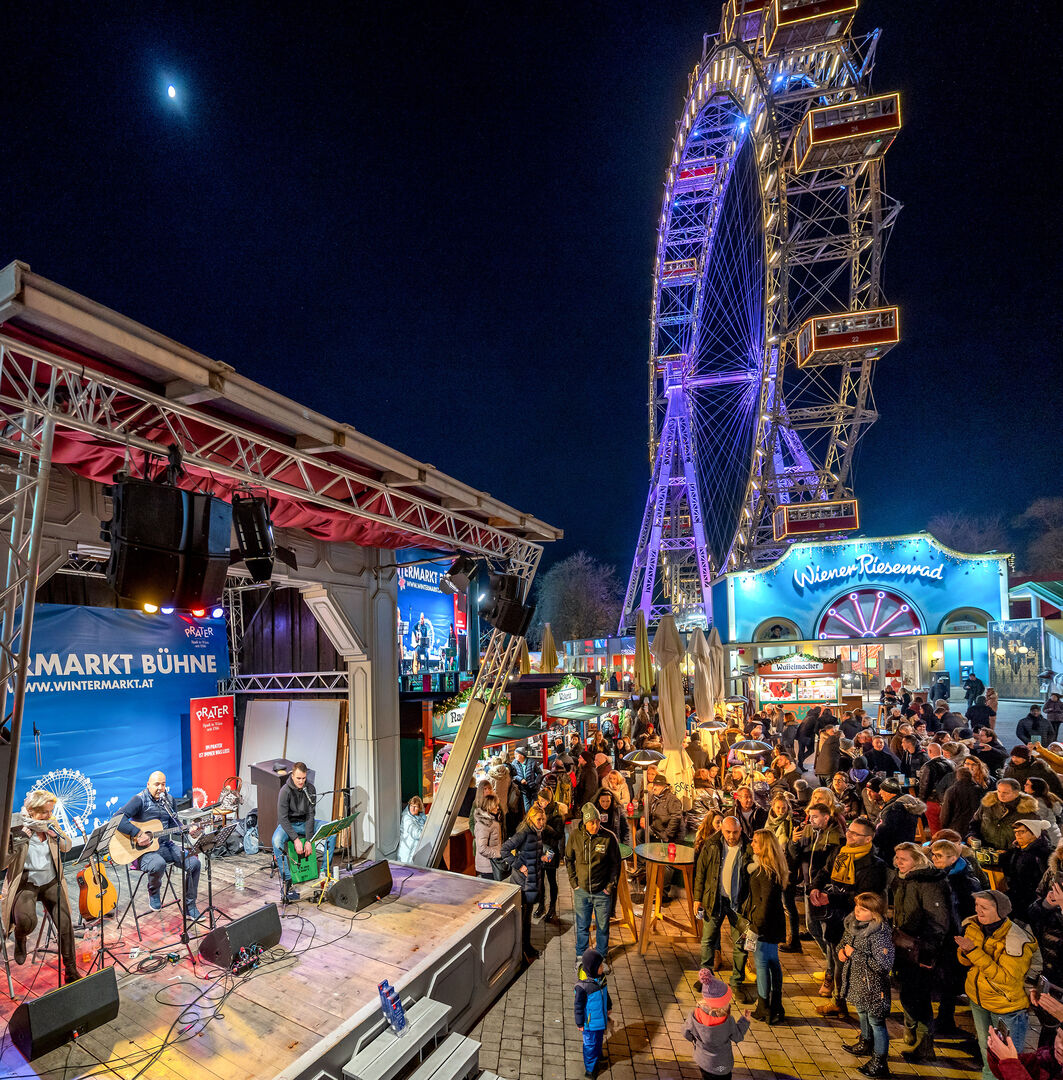 Weihnachtliches Flair im Prater
