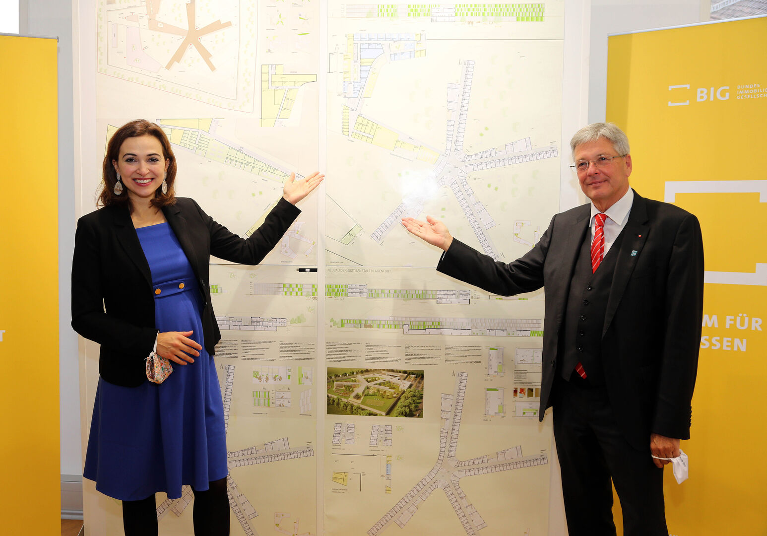 Ministerin Alma Zadic und LH Peter Kaiser | Credit: LPD/Hannes Krainz