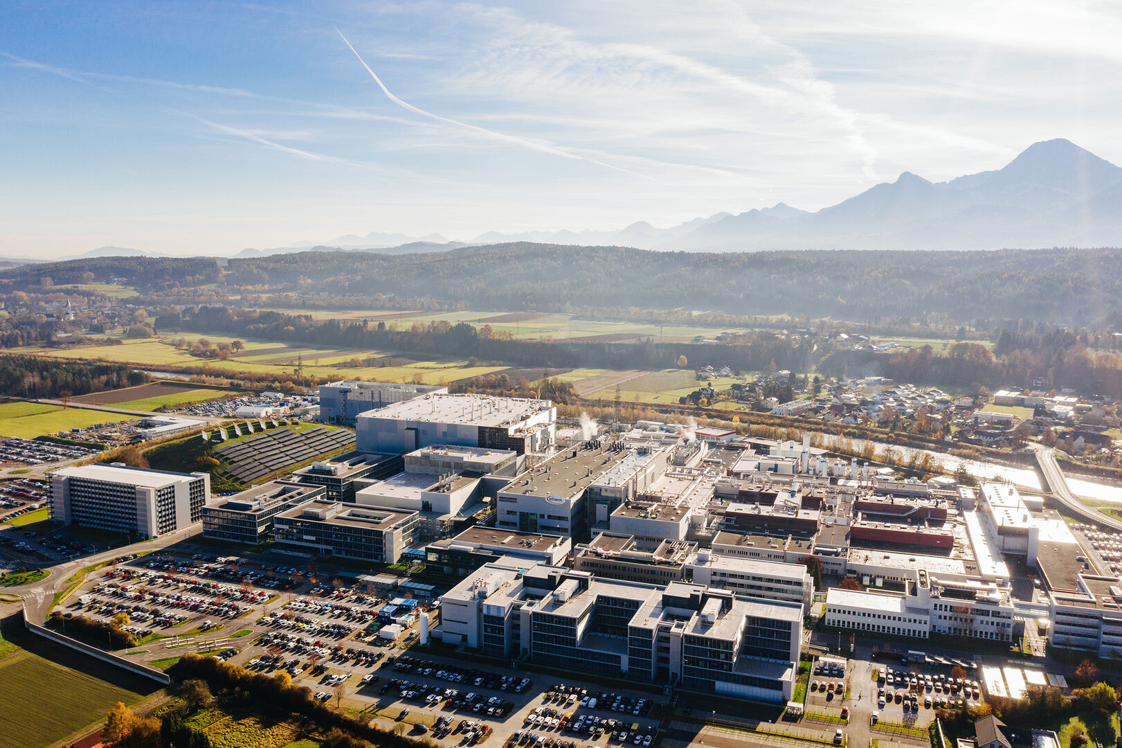 Das Infineon-Firmengelände in Villach | Credit: Infineon Technologies Austria AG