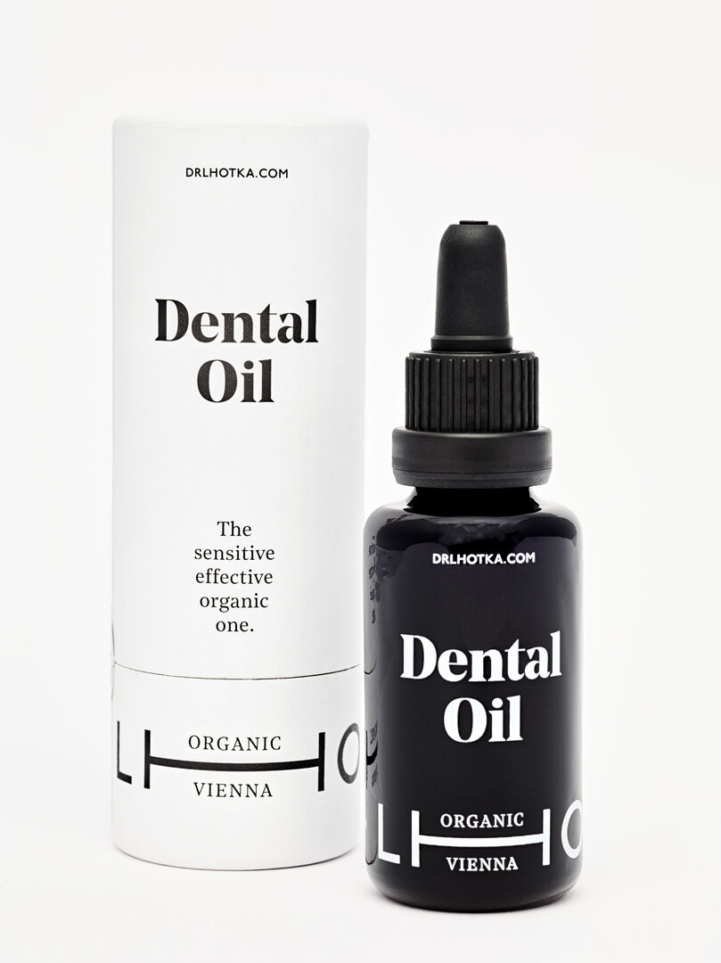 Dr. Lhotka Dentail Oil Glasflasche mit Umverpackung